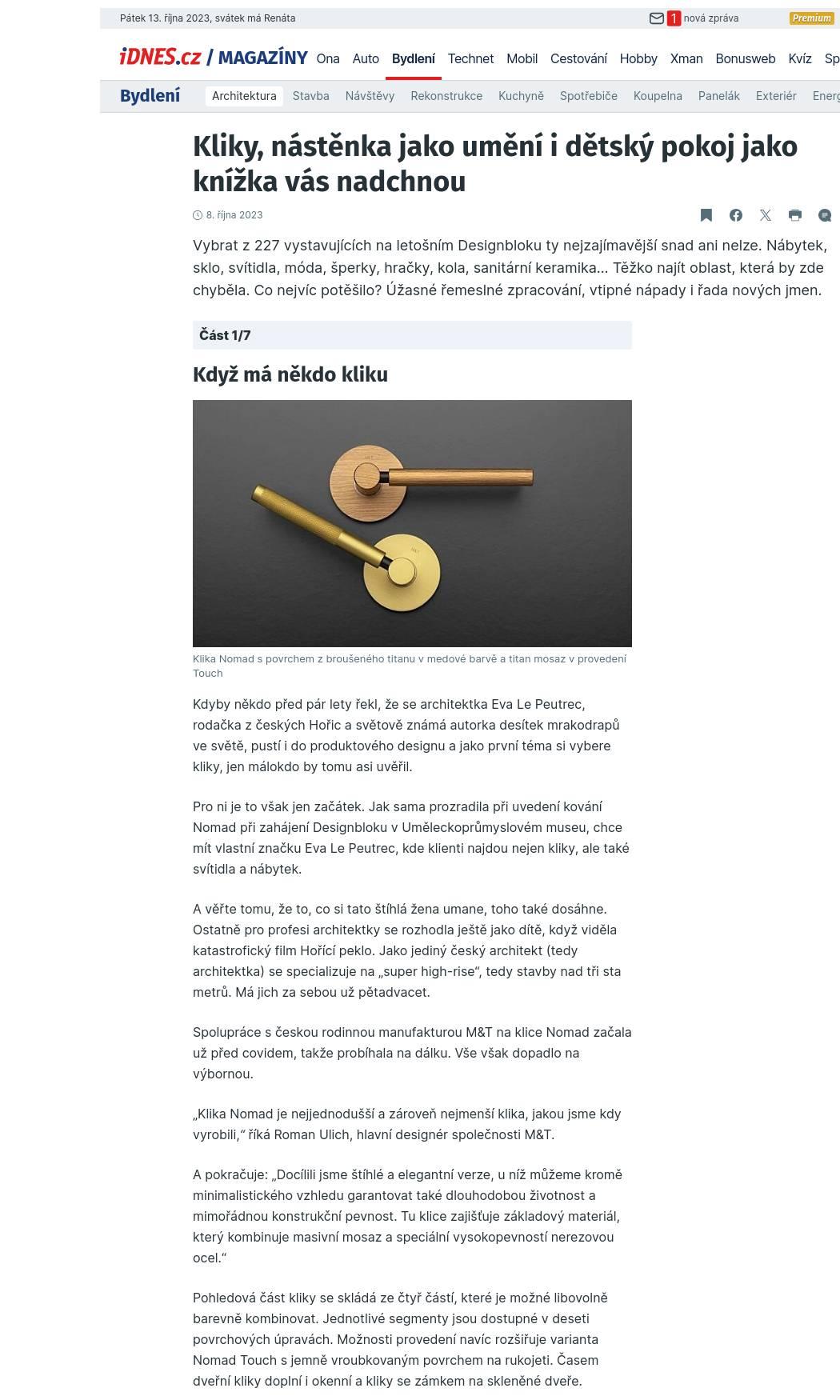 idnes.cz Kliky nastenka jako umeni i detsky pokoj jako knizka vas nadchnou 8.10.