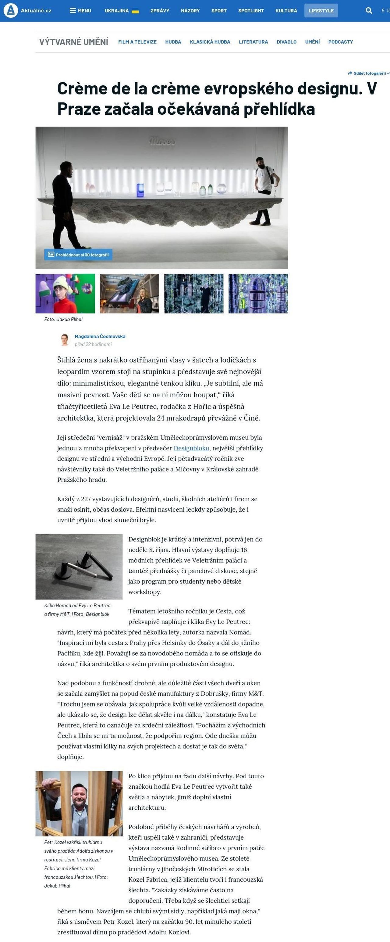 magazin.aktualne.cz Creme de la creme evropskeho designu V Praze zacala ocekavana prehlidka  5.10